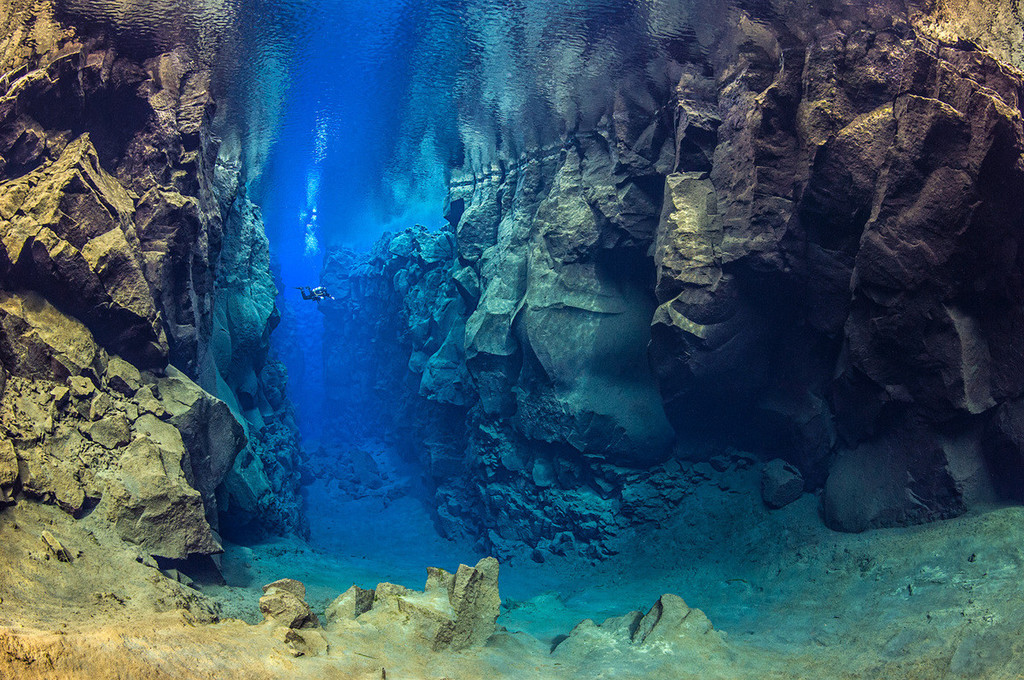 Where tectonic plates meet in Iceland