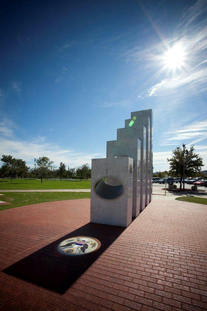 This veterans day memorial is only fully visible on 11/11 at 11:11 each year.