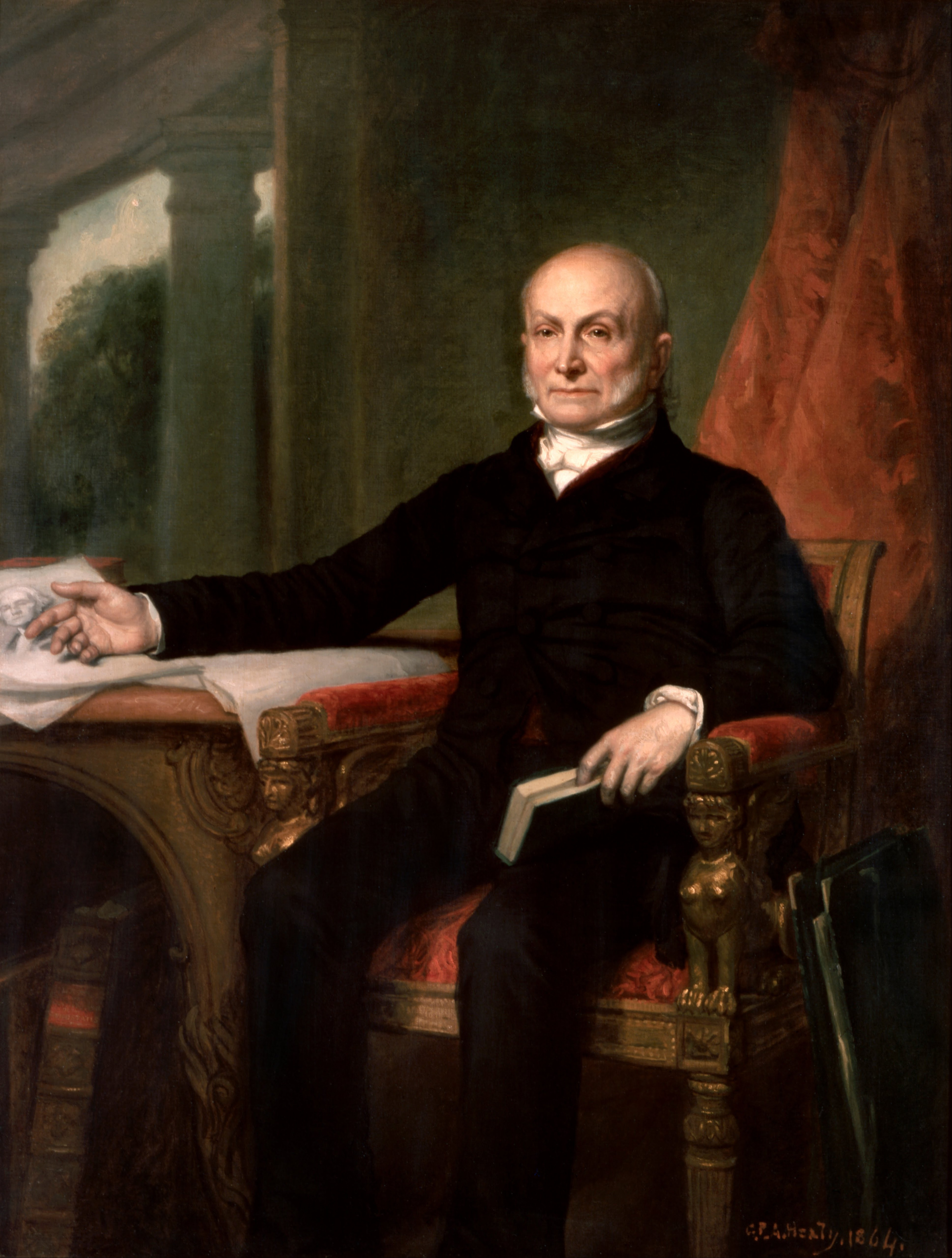 Even though Andrew Jackson received more popular and electoral votes, he did not receive the required 131 votes in the Electoral College. The decision went to the House of Representatives, who declared John Quincy Adams, pictured here, the winner.