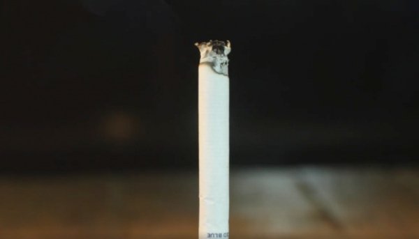 Lit cigarette