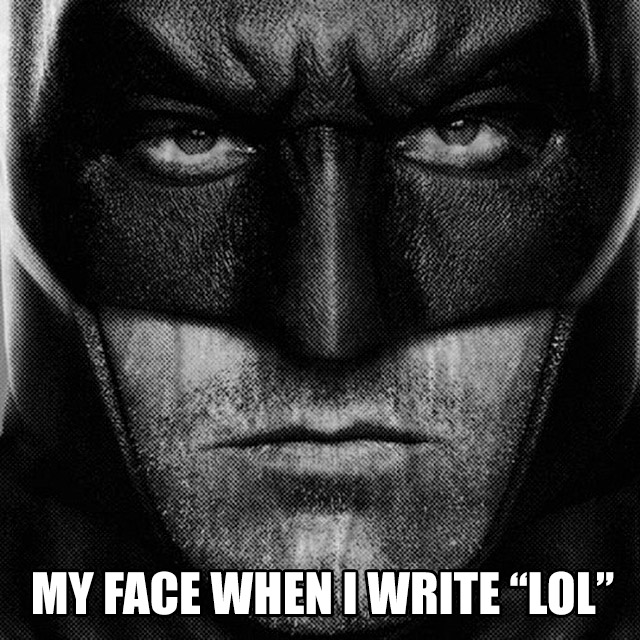 batman face hd - My Face When I Write Lol