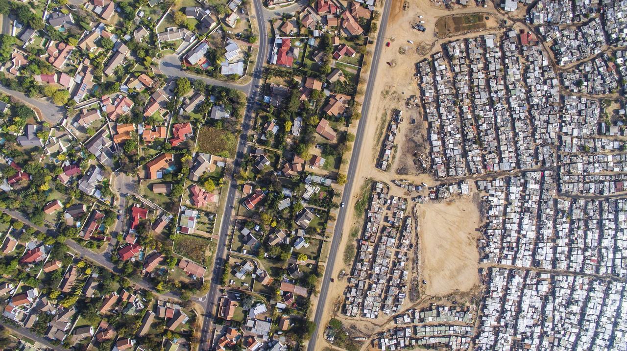 Disparity of rich and poor in South Africa