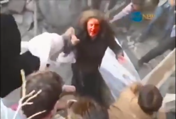 Afghan Muslims falsely accuse woman of burning a Quran, drag her into the street, and police are unable to contain the angry mob who beats her to death, stones her dead body, and set her body on fire.