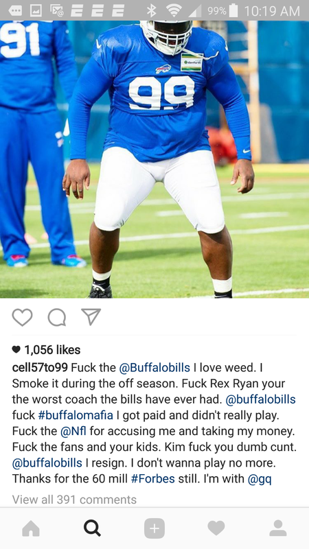 Marcell Dareus Instagram Hacked