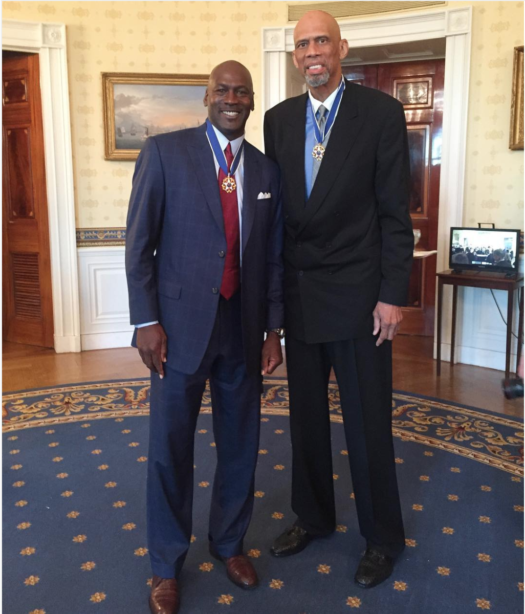 2 Presidential Medals of Freedom, 11 MVPs, 12 Championships, 33 All-Star Selections, 70679 Points… 2 GOATs