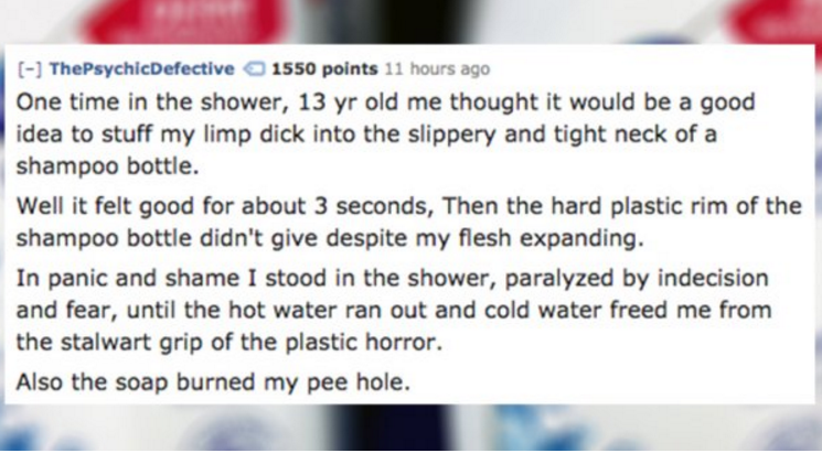 F*cked Up Masturbation Stories That'll Bring You Pleasure