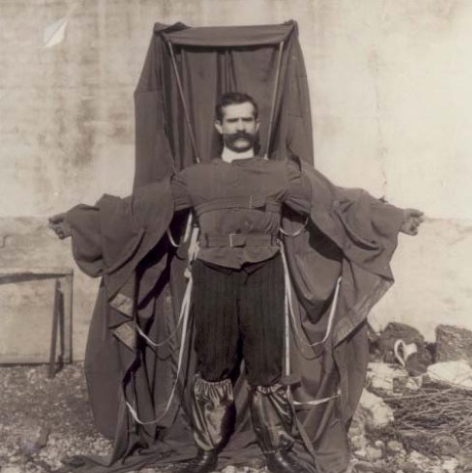 The list of inventors killed by their own inventions includes a number of unfortunate deaths, including that of Franz Reichelt, a tailor who died while testing his coat parachute. He jumped off of the Eiffel Tower.