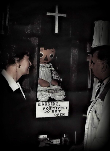 Annabelle was featured in "The Conjuring" and "Annabelle," but she is a real doll kept in The Warrens' Occult Museum in Connecticut. A student nurse owned the doll in the 70s, but gave it to demonologists Ed and Lorraine Warren after becoming convinced that it was possessed by a demon.