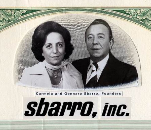 SBARRO.
The popular pizza joint got its name from founders Carmela and Gennaro Sbarro. The power couple opened up a deli in Brooklyn that was said to specialize in fresh imported meats from Italy. It was lated that the family-run business entered the pizza market and began to expand into what it is today. Believe it or not, Carmela was known as “Mama Sbarro” and became the mascot for the chain, working at the original Brooklyn location well into her 80s. Respect!