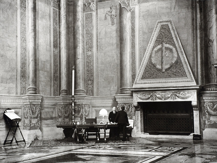 Mussolini’s office in Palazzo Venezia