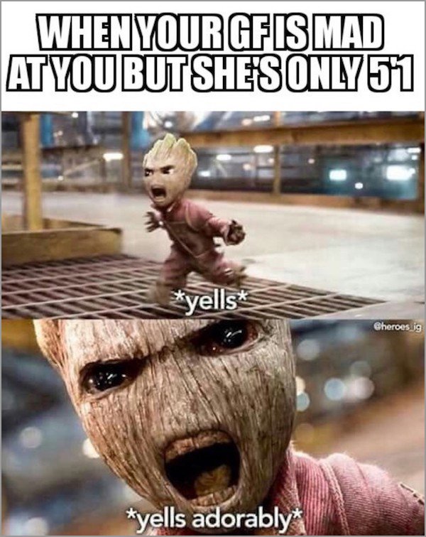 memes - funny couple memes - When Your Gfis Mad At You But She'S Only 51 yells yells adorably