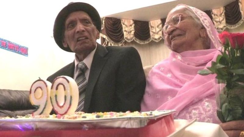 The longest marriage on record ended this year when Karam Chand died in England. He and his wife had been married for 90 years.