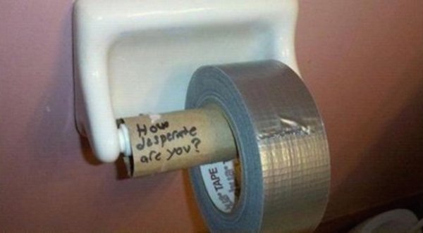 desperate are you toilet paper