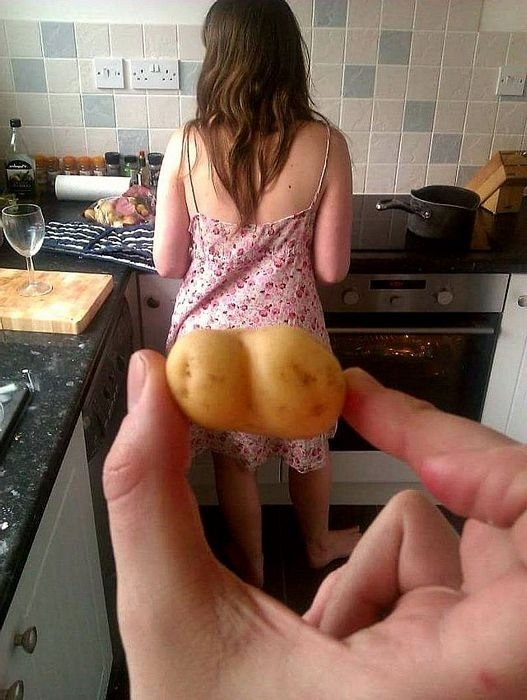 No one, absolutely no one wants their behind compared to the shape of a potato.