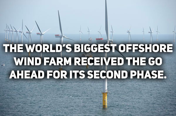 wind turbine - The World'S Biggest Offshore Wind Farm Received The Go Ahead For Its Second Phase.