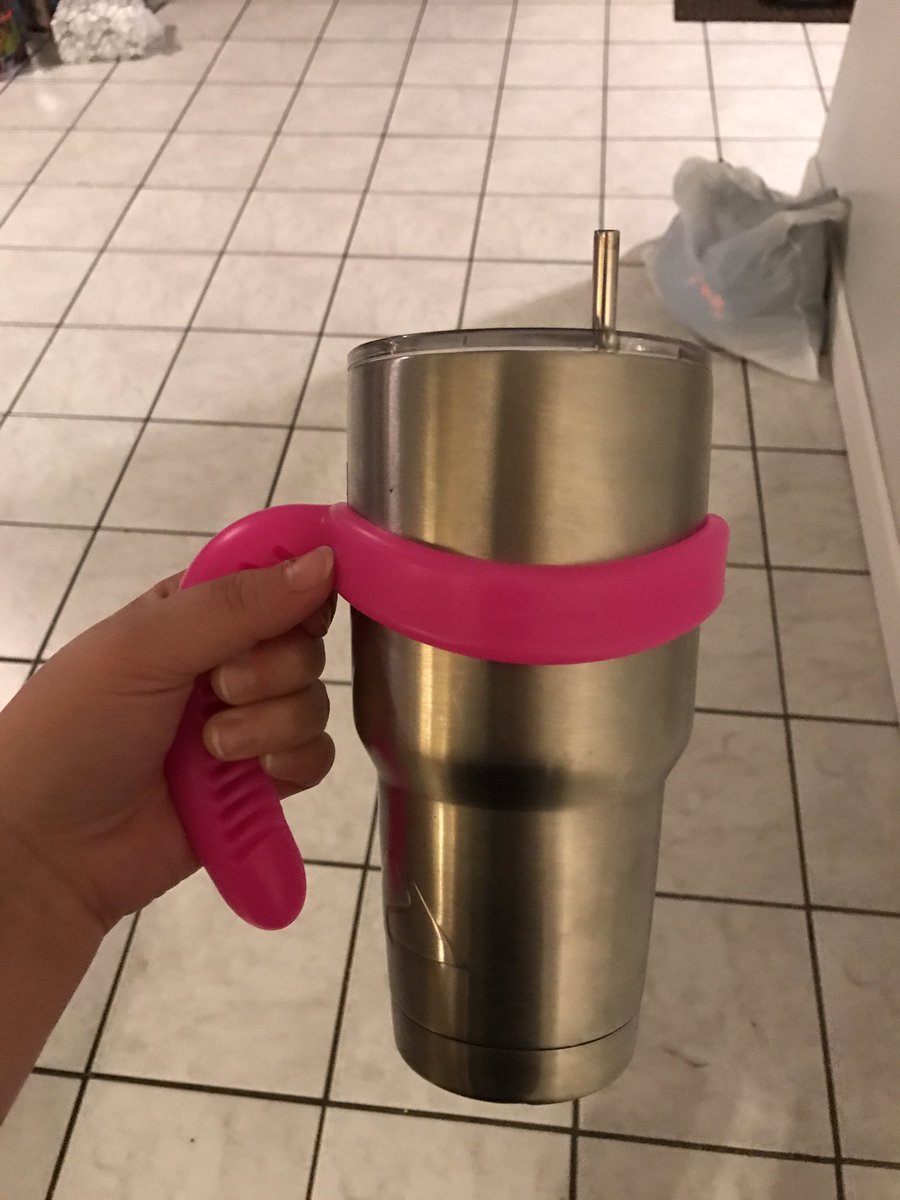 However upon further inspection (inspection meaning just turning it over), Shoobert realized her mom got her a damn cup holder/handle for her Yeti cup. You can call it a Freudian slip, but there's no denying that it looked like a dildo at first.