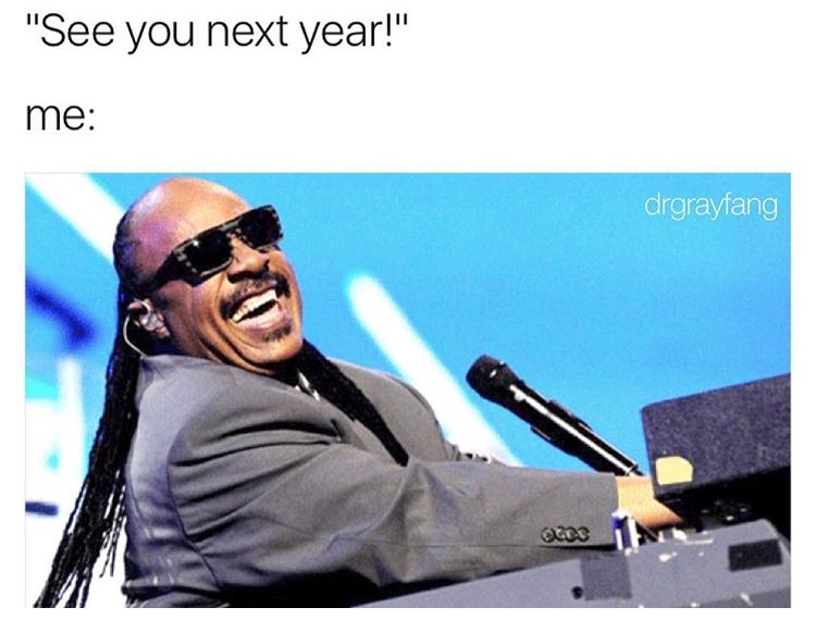 memes - stevie wonder - "See you next year!" me drgrayfang