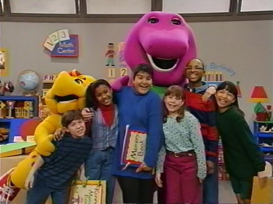 Barney & Friends.
The Purple dinosaur hit the small screen on PBS on April 6th. It was initially imagined by Sheryl Leach, a Dallas elementary school teacher in need of toddler-appropriate programming for her kids.