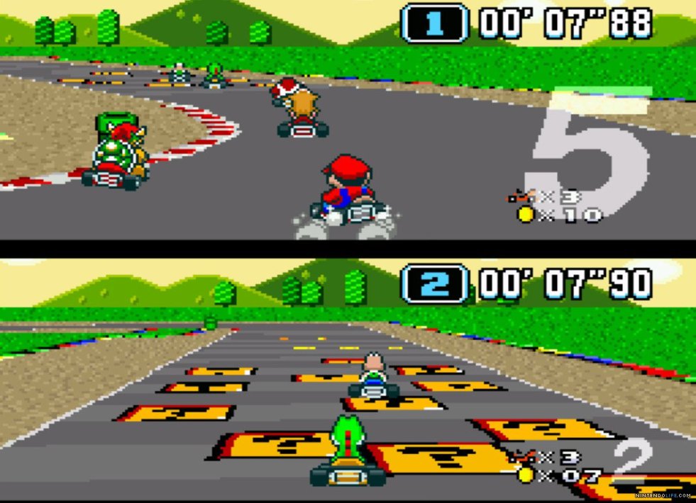 Super Mario Kart.
The Mario Kart franchise premiered in Japan on August 27th and on September 1st in the US. The graphics were considered excellent and it went on to sell more than eight million cartridges.