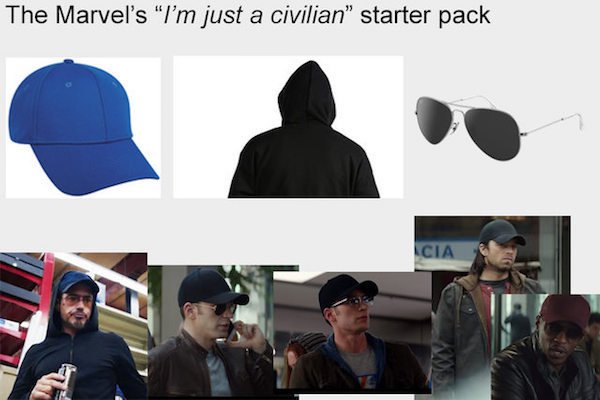 marvel i m just a civilian - The Marvel's "I'm just a civilian starter pack Cia