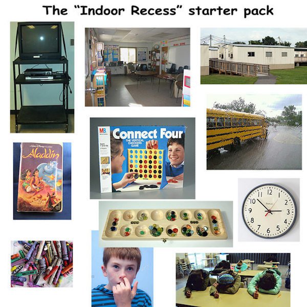 catholic school kid starter pack - The "Indoor Recess starter pack Connect Four Aladdin