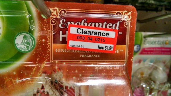 O Enchanted or Clearance 003 04 0215 Was $4.99 Now $4.99 Gingerbreadt Set Fragrance Scenied or