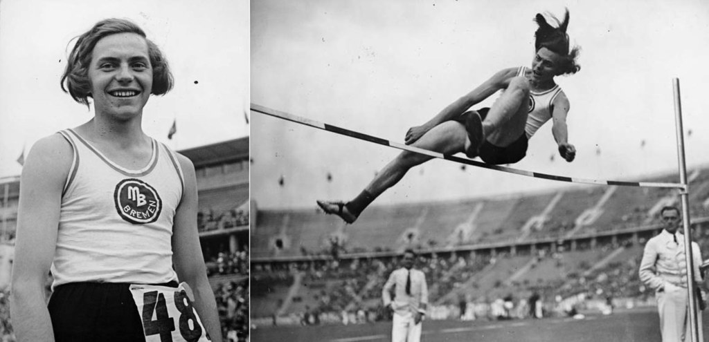 Ratjen’s winning 1.63-meter jump at the 1937 German Athletics Championships.