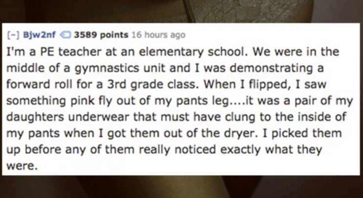 12 of the Most Embarrassing Things Teachers Have Done In Front of Their Class