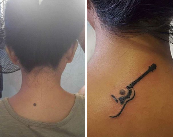 30 Unwanted birthmarks covered up with brilliant tattoos