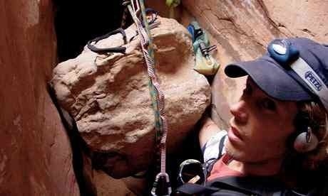 Aron Ralston.
In 2003, Ralston went out to do some rock climbing at the Blue John canyon in Utah when a rock suddenly slipped and trapped his right arm against the canyon wall. After being stuck there for five days straight, with no access to food or water, Aron’s only hope for survival was to cut his own arm off to escape certain death. His survival story was later adapted into a movie called "127 hours".