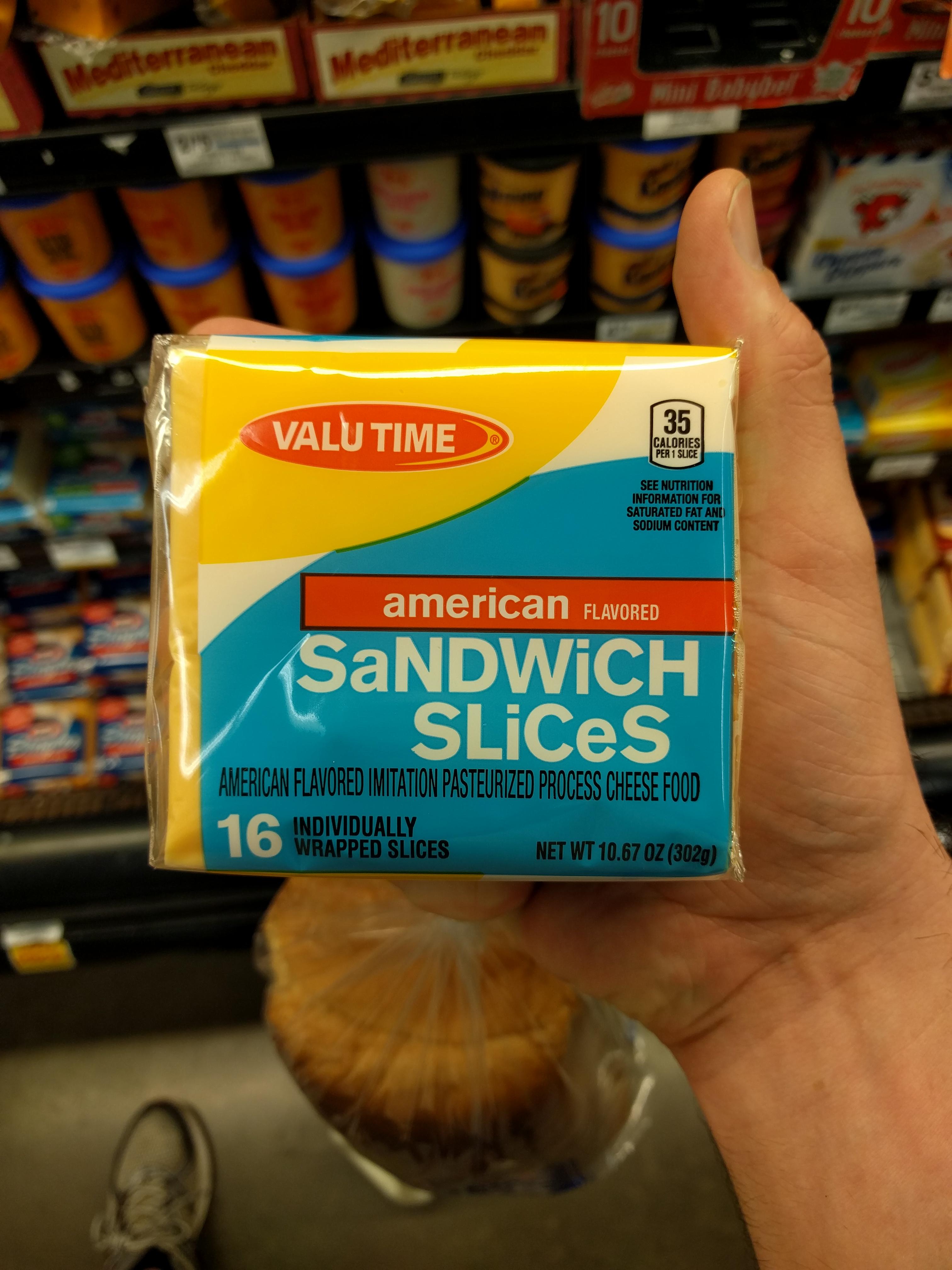American Flavored Imitation Pasteurized Process Cheese Food…Hopefull You Are Not Putting This Shit In Your Body