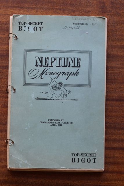 The Nazis would have killed for this.. the original plans for the D-Day invasion, the Neptune Monograph