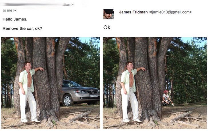 james fridman help - to me James Fridman  Hello James, Remove the car, ok?