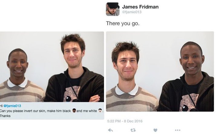 james fridman photoshop - James Fridman fjamie013 There you go. Hi Can you please invert our skin, make him black Thanks and me white .