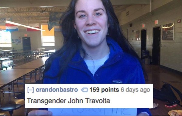 smile - crandonbastro 159 points 6 days ago Transgender John Travolta
