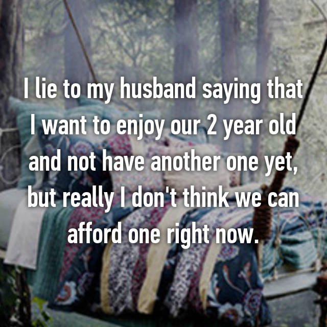 17 people reveal the lies they’ve been telling their spouses