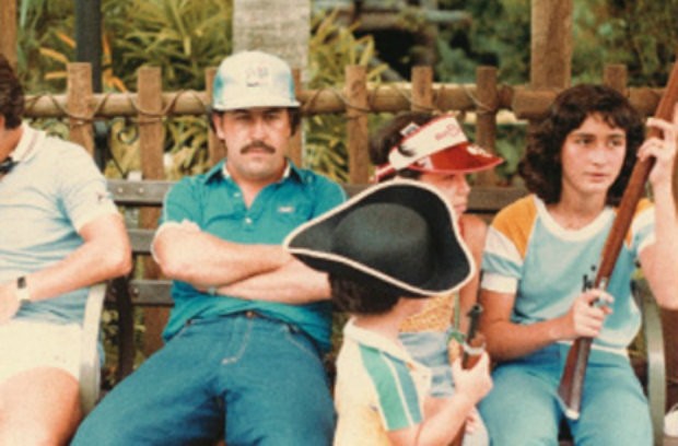 Pablo Escobar and family at Disney World, 1981