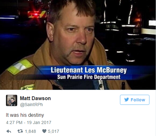 les mcburney - Lieutenant Les McBurney Sun Prairie Fire Department Matt Dawson It was his destiny 7 1,848 5,017