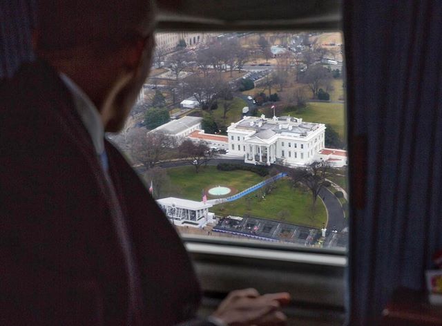 Obama takes one last look