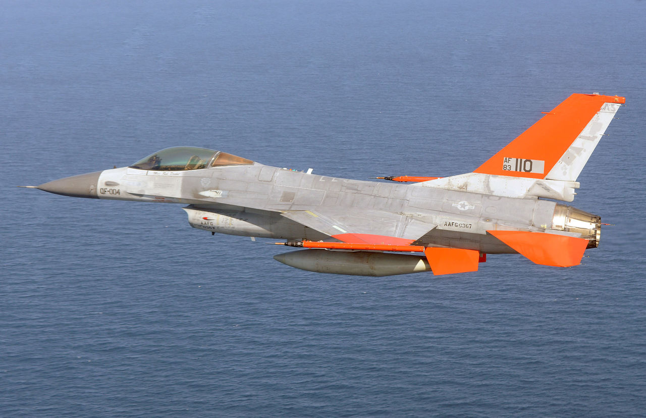 QF-16 during Unmanned Flight