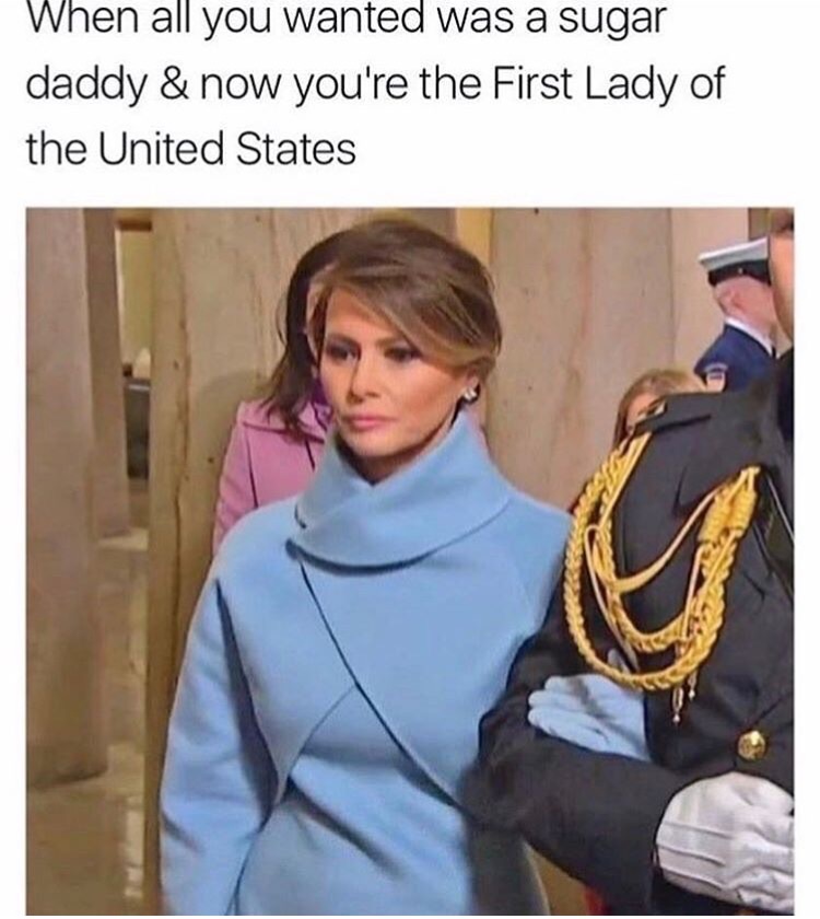 memes - all you wanted was a sugar daddy - When all you wanted was a sugar daddy & now you're the First Lady of the United States