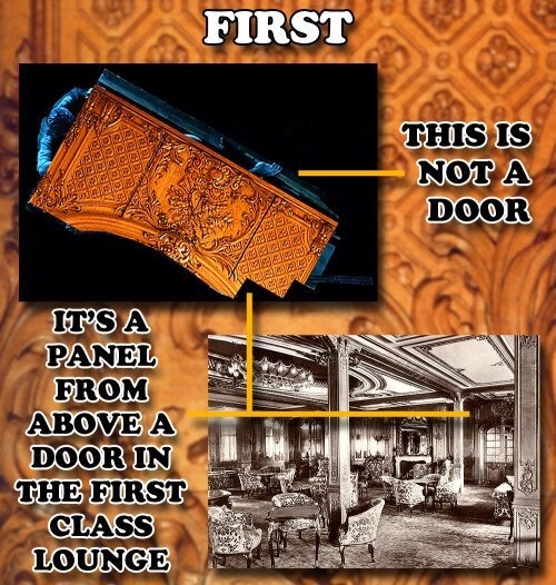 door from titanic - First S exe This Is Not A Door It'S A Panel From Above A Door In The First Class Lounge
