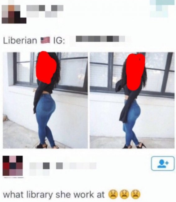 liberian girl meme - Liberian Ig what library she work at