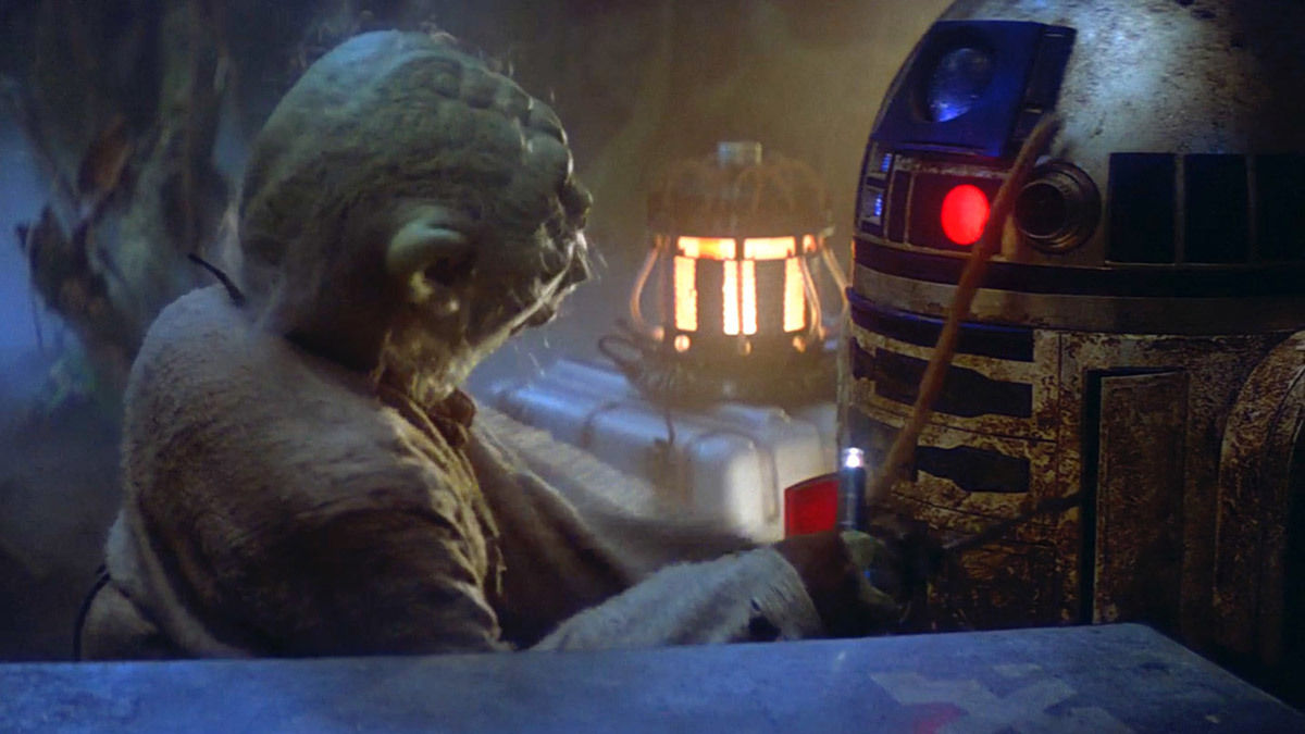 According to George Lucas, the entire Star Wars saga is told by R2D2, some hundred years after Return of the Jedi