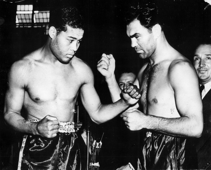 Nazi’s used German boxer Max Schmeling in propaganda after he beat African American Joe Louis. Schmeling disliked the Nazis, he refused Hitler’s gifts and hid Jewish children during Kristallnacht. He would later becomes friends with Louis and was a pallbearer at his funeral