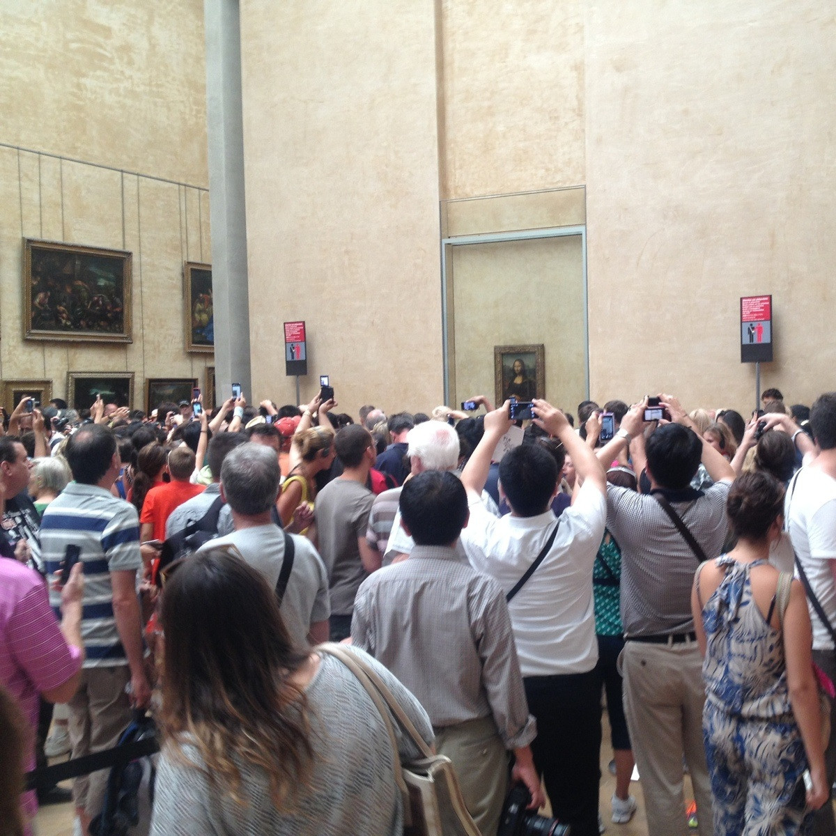 A view of the Mona Lisa