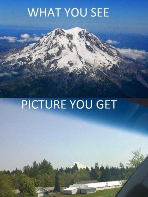 mt st helens vs mt rainier - What You See Picture You Get