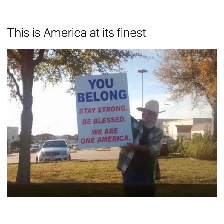 memes - mosque texas - This is America at its finest You Belong Stay Strong Be Blessed. We Are One America