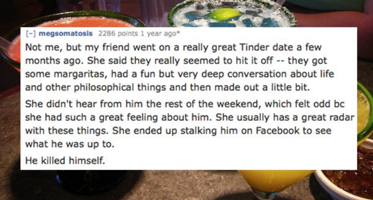 15 Tinder Users Describe Their Absolute Worst Dates