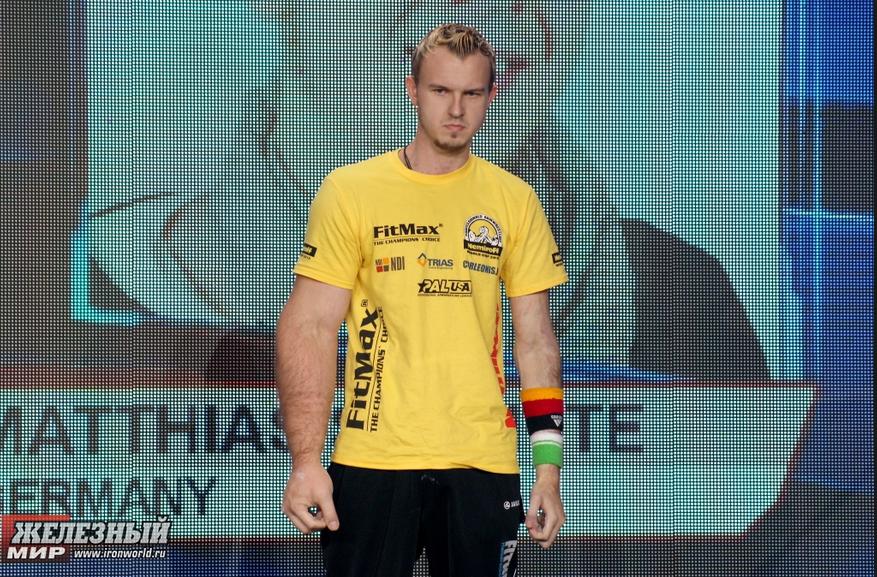 World champion arm-wrestler Matthias Schlitte